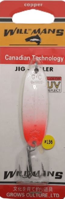 Блесна колеблющаяся GROWS CULTURE Will"mans Jig Killer 57мм 7гр #136 UV Блесна колеблющаяся GROWS CULTURE Will"mans Jig Killer 57мм 7гр #136 UV