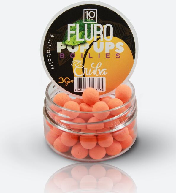 Бойлы плавающие ULTRABAITS Fluoro Pop Up Слива 10мм, 30гр/уп
