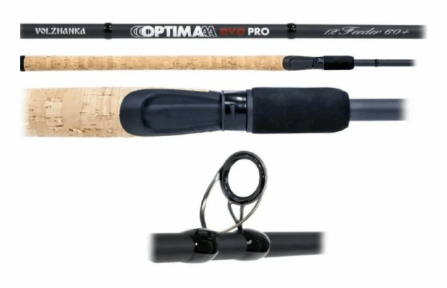 Удилище фидер "Волжанка Оптима Evo Pro" 3.6м (3 секции+3) тест 60гр+ 041-0119