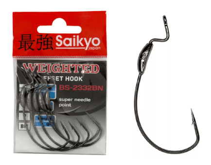 Крючки Saikyo BS-2332 Weighted BN №1/0 5шт/уп Крючки Saikyo BS-2332 Weighted BN №1/0 5шт/уп