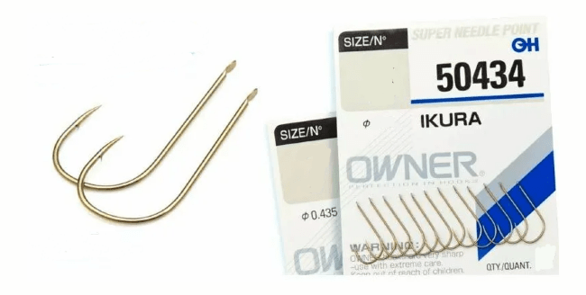 Крючок OWNER 50434-10 Ikura лопатка коричневый 18шт/уп