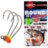 Джиг-головка вольфрам HIKO Round Magic крючок: MG-3 №6, 0.50гр, #Оранжевый 3шт/уп