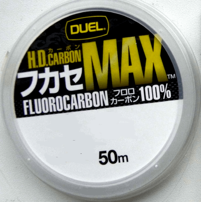 Леска DUEL HD carbon MAX Fluorocarbon 50m 1/0.165мм  2.0кг