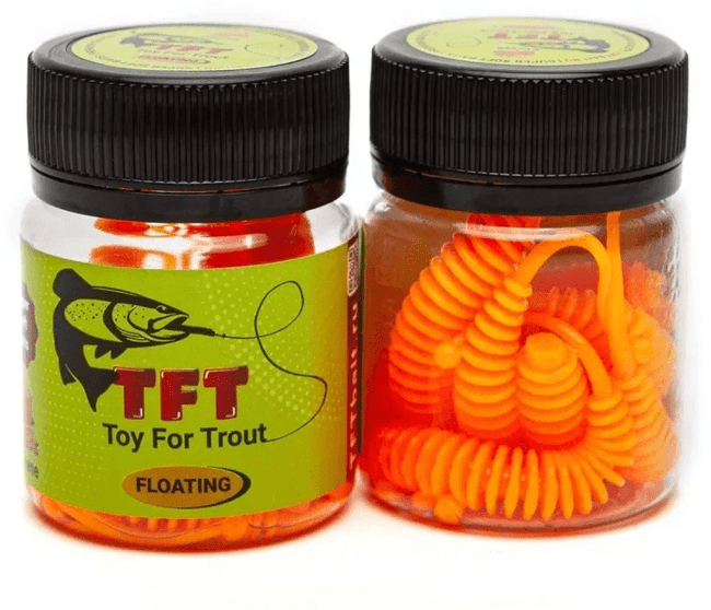 TFT Приманка силиконовая 77 мм. WORMS Цвет: W-10 Оранжевый , Аромат: Сыр, 8 шт. TFT Приманка силиконовая 77 мм. WORMS Цвет: W-10 Оранжевый , Аромат: Сыр, 8 шт.