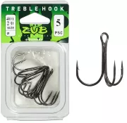 Крючок Тройник ZUB 401 #2/0 (5 шт/уп) Крючок Тройник ZUB 401 #2/0 (5 шт/уп)
