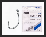 Крючок OWNER 56501-12 ISEAMA X with ring колечко черн.хром кованый 9шт/уп