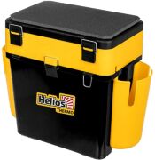 Ящик  Helios FishBox Thermo с термоконтейнером (19л/8,5л) черно-желтый Ящик  Helios FishBox Thermo с термоконтейнером (19л/8,5л) черно-желтый