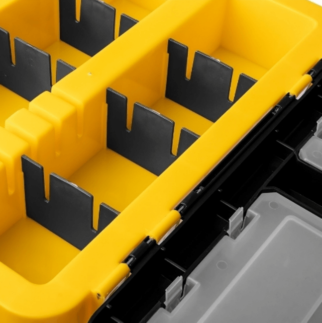 Ящик  Helios FishBox Thermo с термоконтейнером (19л/8,5л) черно-желтый