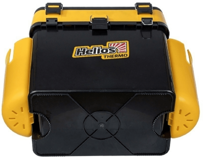 Ящик  Helios FishBox Thermo с термоконтейнером (19л/8,5л) черно-желтый
