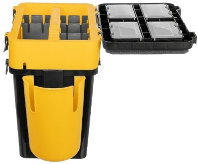 Ящик  Helios FishBox Thermo с термоконтейнером (19л/8,5л) черно-желтый