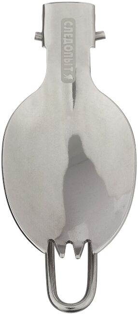 Ложка складная походная "СЛЕДОПЫТ", нерж. (ложка-вилка), в чехле