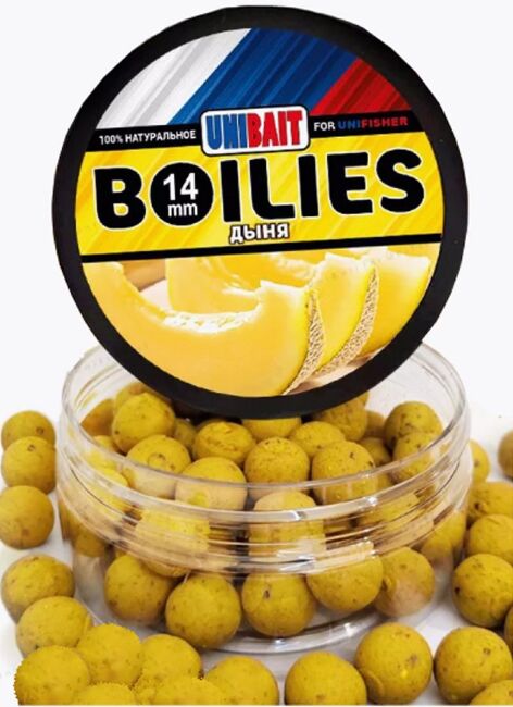 Бойлы Unibait вареные 14мм Дыня