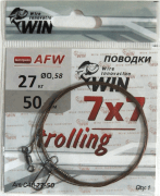 Поводок WIN Trollihg 7х7 (AFW) 27кг 50см 1шт/уп С49-27-50 Поводок WIN Trollihg 7х7 (AFW) 27кг 50см 1шт/уп С49-27-50