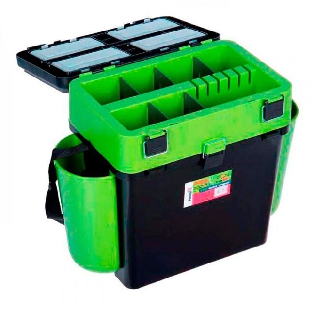 Рыболовный ящик HELIOS FishBox 19л зеленый