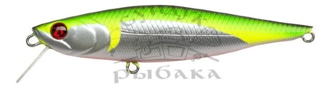 Воблер PONTOON21 Kalikana Dun 95SP-SR 95мм 13.3гр 0.3-0.5м R37 Flashing Chartreuse