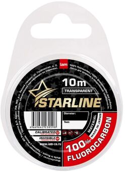 Флюорокарбон IAM Starline Fluorocarbon 100% transparent 10м 0.29мм 5.00кг Флюорокарбон IAM Starline Fluorocarbon 100% transparent 10м 0.29мм 5.00кг