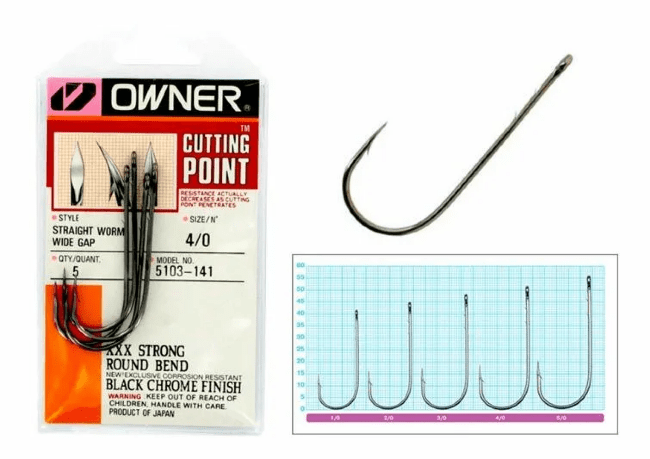 Крючок офсетный OWNER 5103-4/0 Straight Shank черн кован засечки на цевье 5шт/уп Крючок офсетный OWNER 5103-4/0 Straight Shank черн кован засечки на цевье 5шт/уп