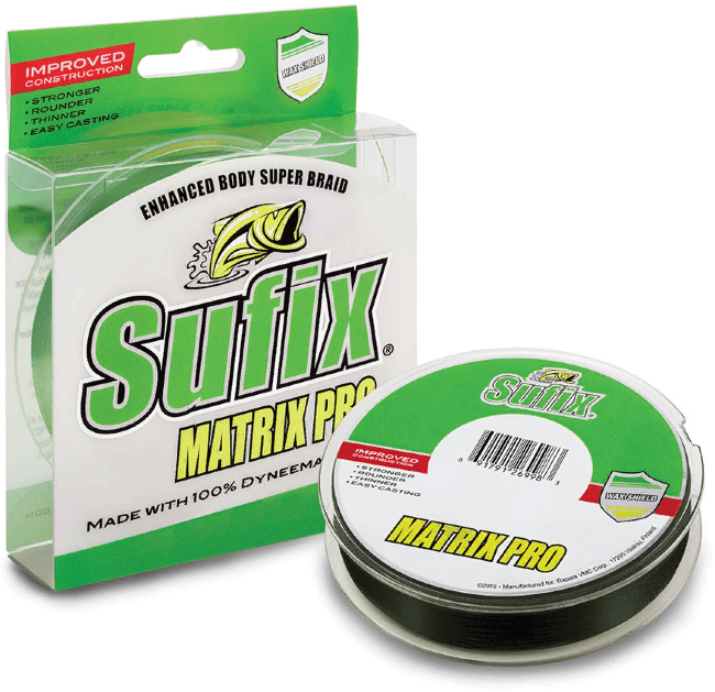 Плетёный шнур SUFIX Matrix Pro зеленый 135м 0.50мм 67.5кг Плетёный шнур SUFIX Matrix Pro зеленый 135м 0.50мм 67.5кг