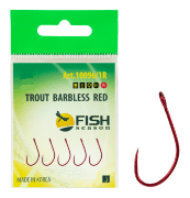 Крючок FISH SEASON Trout №6 большое колечко красный без бородки 5шт/уп 10096/1R-06F Крючок FISH SEASON Trout №6 большое колечко красный без бородки 5шт/уп 10096/1R-06F