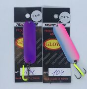 Блесна колеблющаяся TROUTTHEME Trout Special Winter 7.5гр 55мм #104 Glow