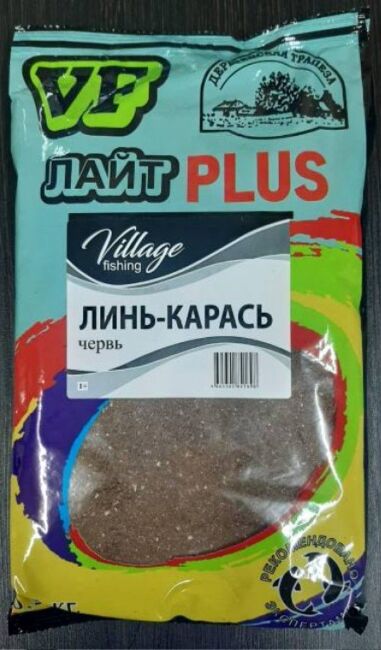 Прикормка VILLAGE FISHING Лайт PLUS Линь-Карась червь 0,9кг Прикормка VILLAGE FISHING Лайт PLUS Линь-Карась червь 0,9кг
