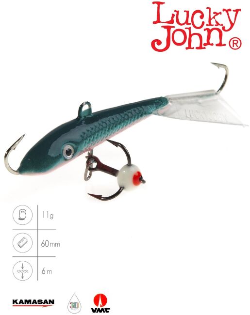 Балансир Lucky John FIN 4 с тр. 60мм/54 блистер Балансир Lucky John FIN 4 с тр. 60мм/54 блистер