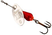Блесна вращающаяся MEPPS XD Platinum AG/RG (серебро/красн) №3 7г