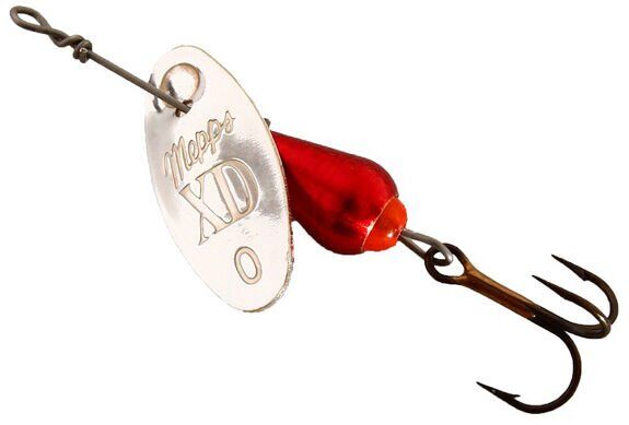 Блесна вращающаяся MEPPS XD Platinum AG/RG (серебро/красн) №3 7г Блесна вращающаяся MEPPS XD Platinum AG/RG (серебро/красн) №3 7г