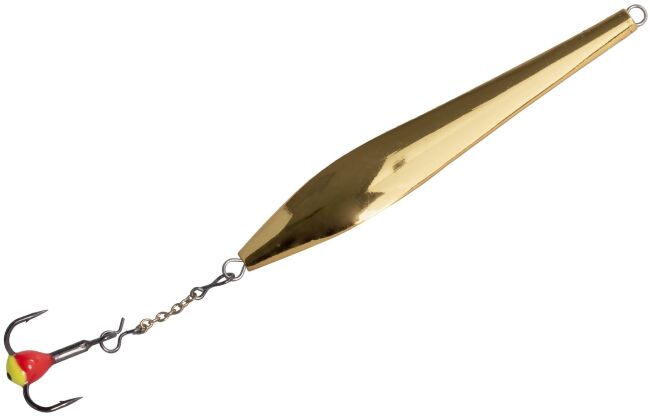 Блесна вертикальная зимняя Lucky John DOUBLE BLADE с цепочкой и тройником 60мм GC блистер Блесна вертикальная зимняя Lucky John DOUBLE BLADE с цепочкой и тройником 60мм GC блистер