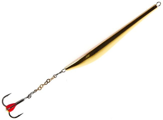 Блесна вертикальная зимняя Lucky John DOUBLE BLADE с цепочкой и тройником 60мм GC блистер Блесна вертикальная зимняя Lucky John DOUBLE BLADE с цепочкой и тройником 60мм GC блистер