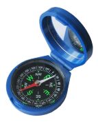 Компас синий с зеркальцем