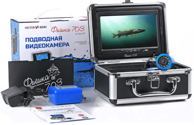 Подводная камера ФИШКА-703 с записью кабель 15м Подводная камера ФИШКА-703 с записью кабель 15м