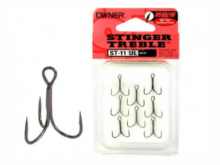 Крючок тройной OWNER 5611BC-18 ST-11 черн 8шт/уп Крючок тройной OWNER 5611BC-18 ST-11 черн 8шт/уп