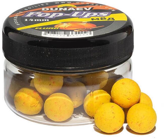 Бойлы DUNAEV POP-UP 14мм Мед Бойлы DUNAEV POP-UP 14мм Мед