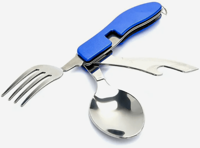 Набор столовых приборов СЛЕДОПЫТ в чехле (ложка. вилка. открывашка) PF-CWS-P53