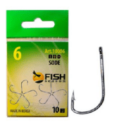 Крючок FISH SEASON 10006 SODE №6 колечко черн.хром кован 10шт/уп Крючок FISH SEASON 10006 SODE №6 колечко черн.хром кован 10шт/уп