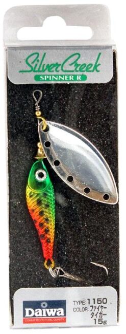 Блесна вращающаяся DAIWA "Silver Creek Spinner-R" 1150 Fire Tiger (10000026)