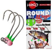 Джиг-головка вольфрам HIKO Round Magic крючок: MG-3 №6, 0.50гр, #Розовый 3шт/уп Джиг-головка вольфрам HIKO Round Magic крючок: MG-3 №6, 0.50гр, #Розовый 3шт/уп