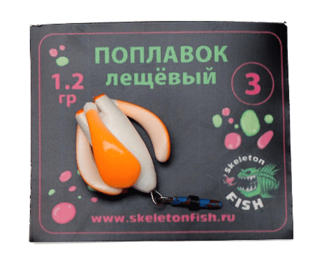 Поплавок зимний Skeleton Fish Лещёвый 1.2 гр ( 3 лепестка) Поплавок зимний Skeleton Fish Лещёвый 1.2 гр ( 3 лепестка)