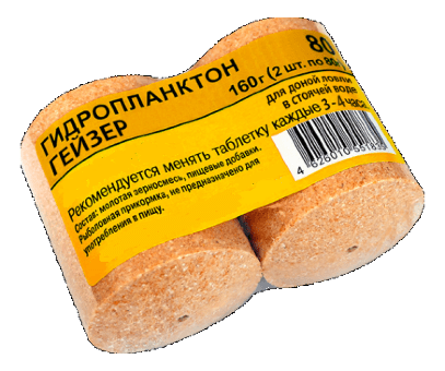 Гидропланктон ГЕЙЗЕР 160гр (2шт*80гр/уп) Мёд