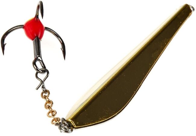 Блесна вертикальная зимняя Lucky John DOUBLE BLADE с цепочкой и тройником 60мм SG блистер Блесна вертикальная зимняя Lucky John DOUBLE BLADE с цепочкой и тройником 60мм SG блистер
