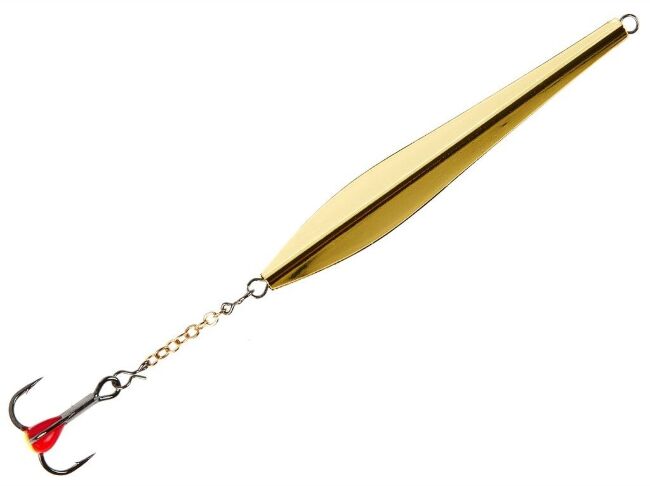 Блесна вертикальная зимняя Lucky John DOUBLE BLADE с цепочкой и тройником 60мм SG блистер Блесна вертикальная зимняя Lucky John DOUBLE BLADE с цепочкой и тройником 60мм SG блистер