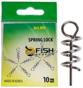 Спираль для силикон приманок FISH SEASON Spring Lock больш:6.0мм 10шт/уп WD 060F