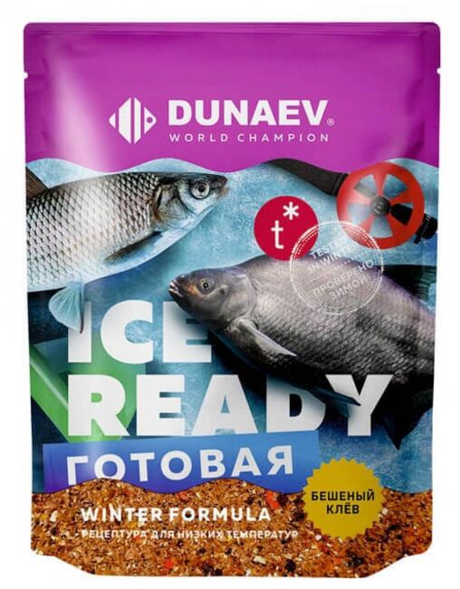 Прикормка DUNAEV Ice-Ready 0.75кг Универсальная Прикормка DUNAEV Ice-Ready 0.75кг Универсальная