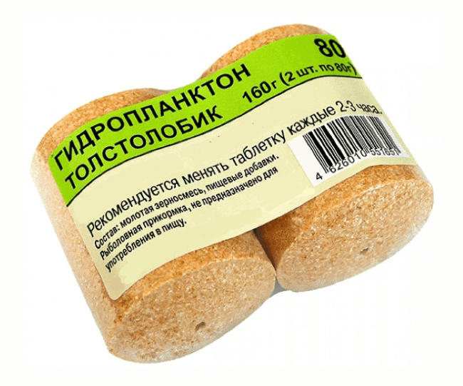 Гидропланктон ТОЛСТОЛОБИК 160гр (2шт*80гр/уп) Чеснок