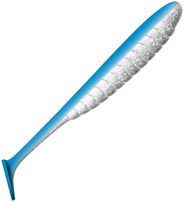 Виброхвост ZUB Bleak 125мм цвет 037 голубой-натуральный 5шт/уп