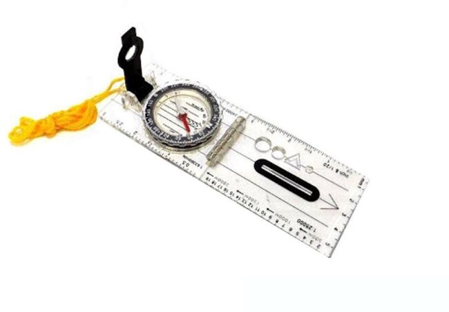 Компас планшетный СЛЕДОПЫТ жидкостный с визиром и линейкой PF-TCP-02