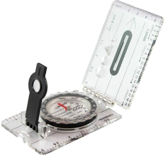 Компас планшетный СЛЕДОПЫТ жидкостный с визиром и линейкой PF-TCP-02