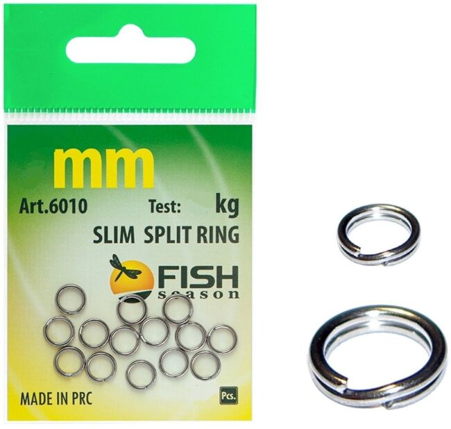 Кольцо заводное FISH SEASON Slim Split Ring Ø5мм 7кг 18шт/уп 6010-05F Кольцо заводное FISH SEASON Slim Split Ring Ø5мм 7кг 18шт/уп 6010-05F