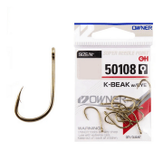 Крючок OWNER 50108-04 K-Beak with Eye колечко "латунь" кован 12шт/уп